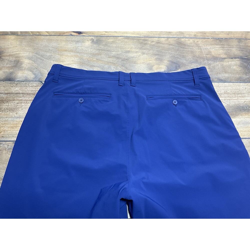 Rhone Pants Mens 34x Blue Commuter Slim Performance Stretch Chino Preppy - Picture 9 of 12